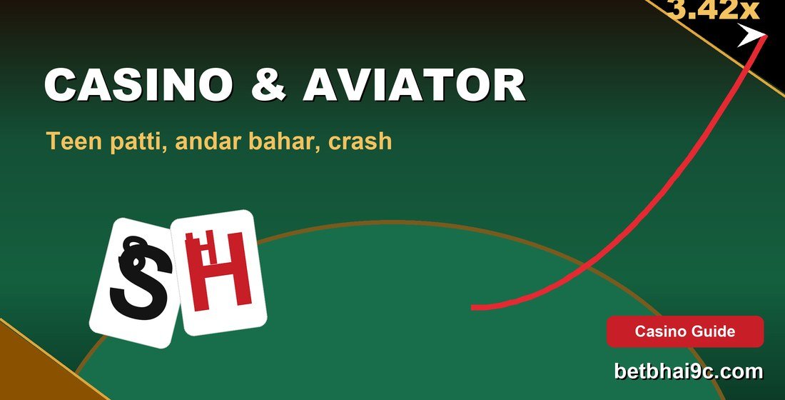 Betbhai9 live casino teen patti and Aviator crash game