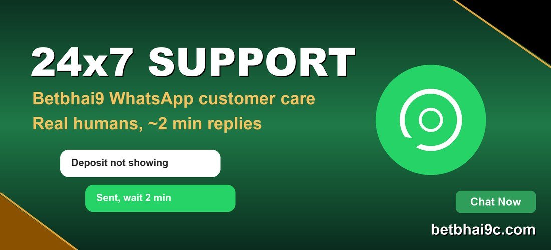 Betbhai9 WhatsApp customer care chat
